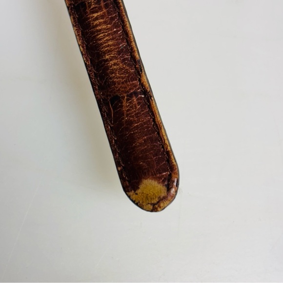 Brighton’s Women’s 90307 Silver Leather Croc Embossed Silver accent Belt medium - Picture 10 of 12